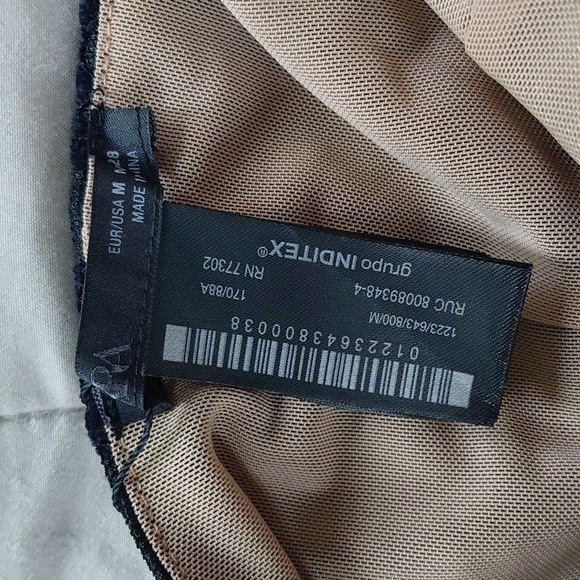 Zara Velvet Lace Black Corset Sz M - Picture 8 of 12